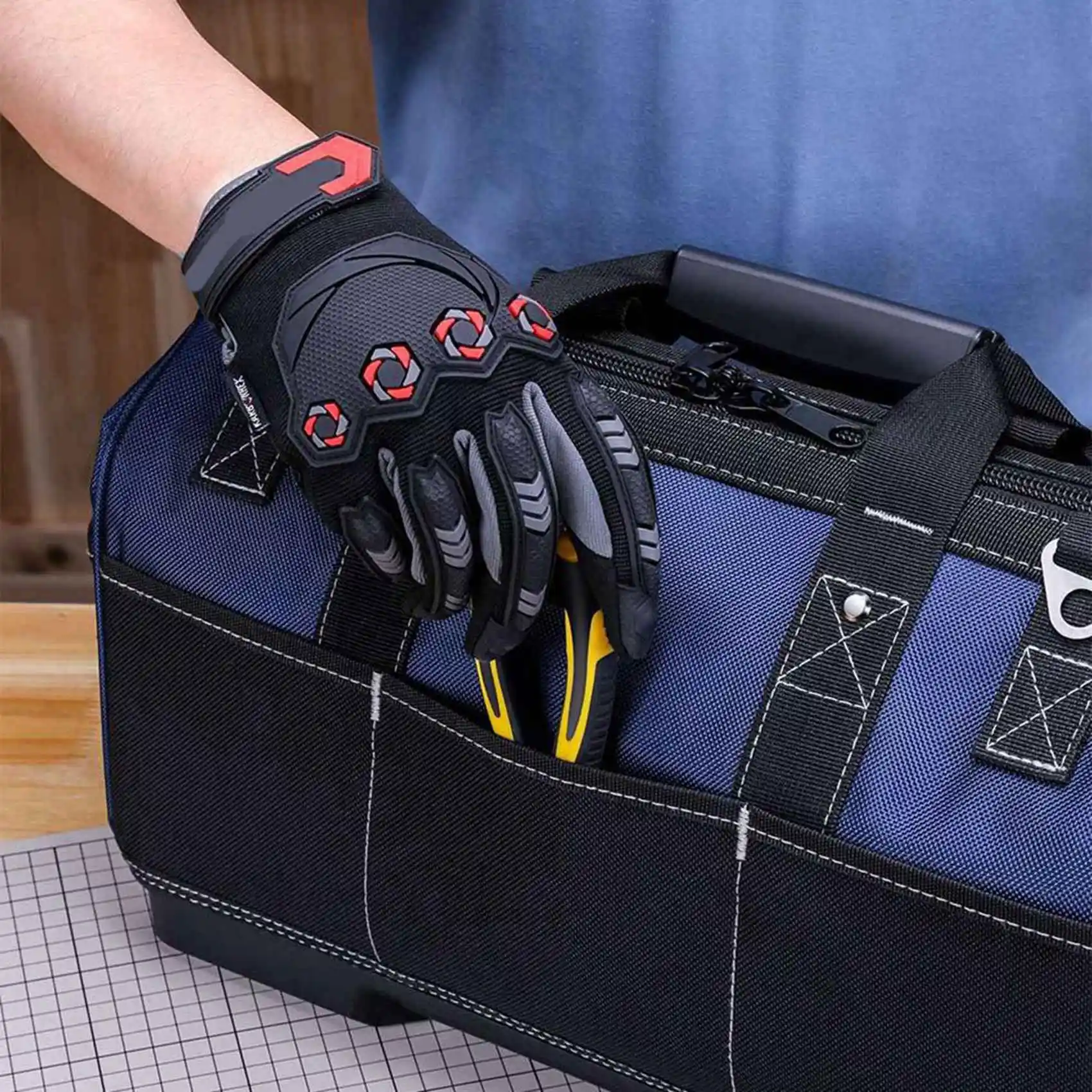 WCS-6Pcs 20-дюймовая сумка для инструментов электрика Многофункциональные сумки для инструментов Ткань Оксфорд Сумки для электрика Водонепроницаемые и износостойкие
WCS-6Pcs 20-дюймовая сумка для инструментов электрика Многофункциональные сумки для инструментов Ткань Оксфорд Сумки для электрика Водонепроницаемые и износостойкие