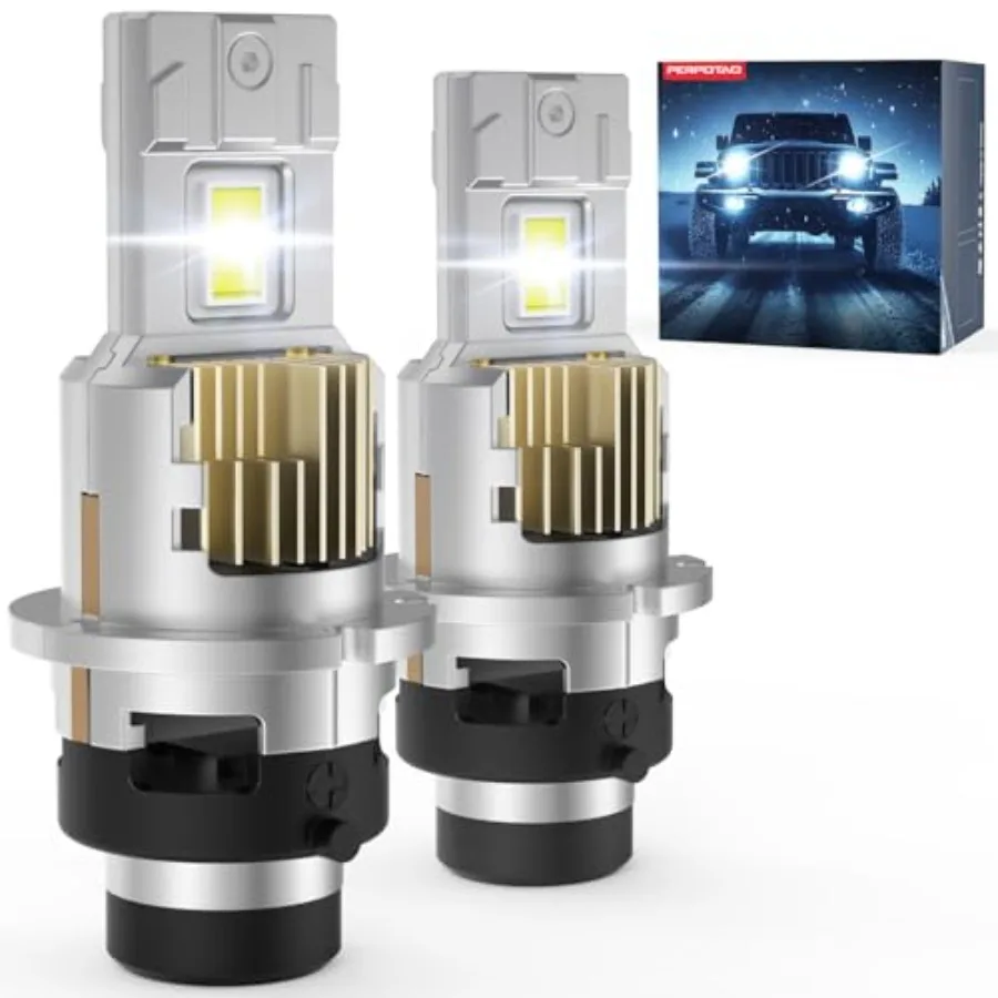 Upgraded D2S Bulb 46 000LM 800% Brightness D2R 6 000K White 10x Cooling 1:1 Xenon Size Fast Plug Compatible 99.99% 2-Pack
Upgraded D2S Bulb 46 000LM 800% Brightness D2R 6 000K White 10x Cooling 1:1 Xenon Size Fast Plug Compatible 99.99% 2-Pack
