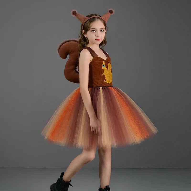 asdh8@Cartoon Animal Stage Costume Cute Squirrel Cosplay Fantasy Girls Clothing Disguise Teen 6 to 14 Years Roleplay Party Outfi
asdh8@Cartoon Animal Stage Costume Cute Squirrel Cosplay Fantasy Girls Clothing Disguise Teen 6 to 14 Years Roleplay Party Outfi