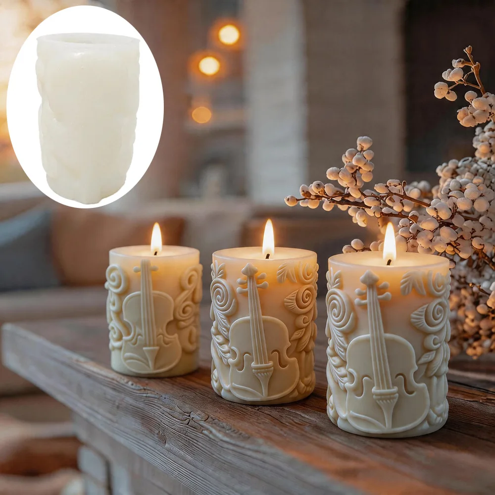 Best-selling Mould Violin Relief Scented Candle Silicone Mold DIY Decorative Artistic Plaster Home Ornament Resin Casting Mold
Best-selling Mould Violin Relief Scented Candle Silicone Mold DIY Decorative Artistic Plaster Home Ornament Resin Casting Mold