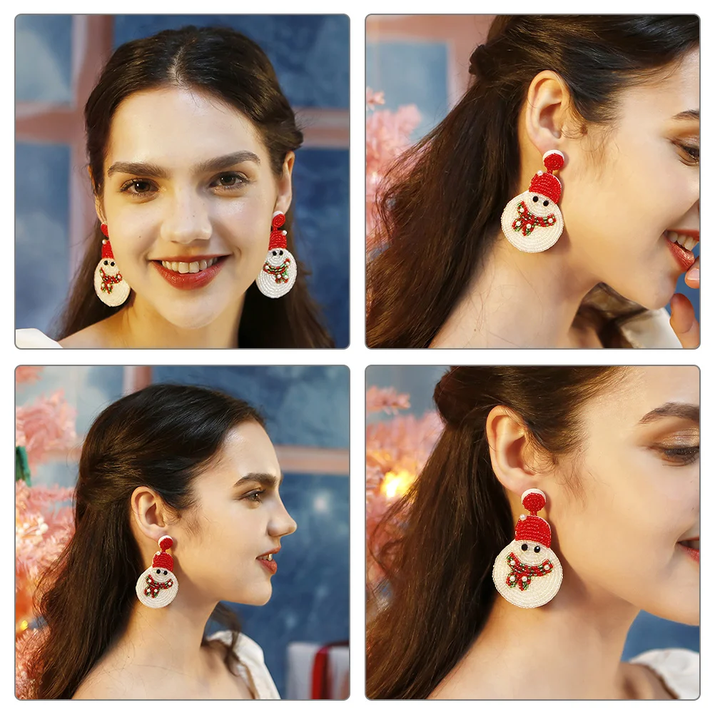 1Pair Cute Stylish Snowman Ear Studs Christmas Earrings for Women Festive Holiday Jewelry Lightweight Comfortable Dainty
1Pair Cute Stylish Snowman Ear Studs Christmas Earrings for Women Festive Holiday Jewelry Lightweight Comfortable Dainty