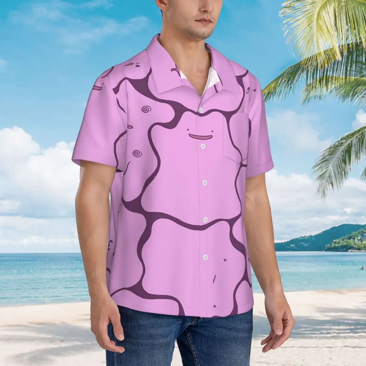 Ditto Pattern (no Shiny) Hawaiian Shirts Funny Men Short Sleeve Shirt for Summer Beach Men's Lapel Tops
Ditto Pattern (no Shiny) Hawaiian Shirts Funny Men Short Sleeve Shirt for Summer Beach Men's Lapel Tops