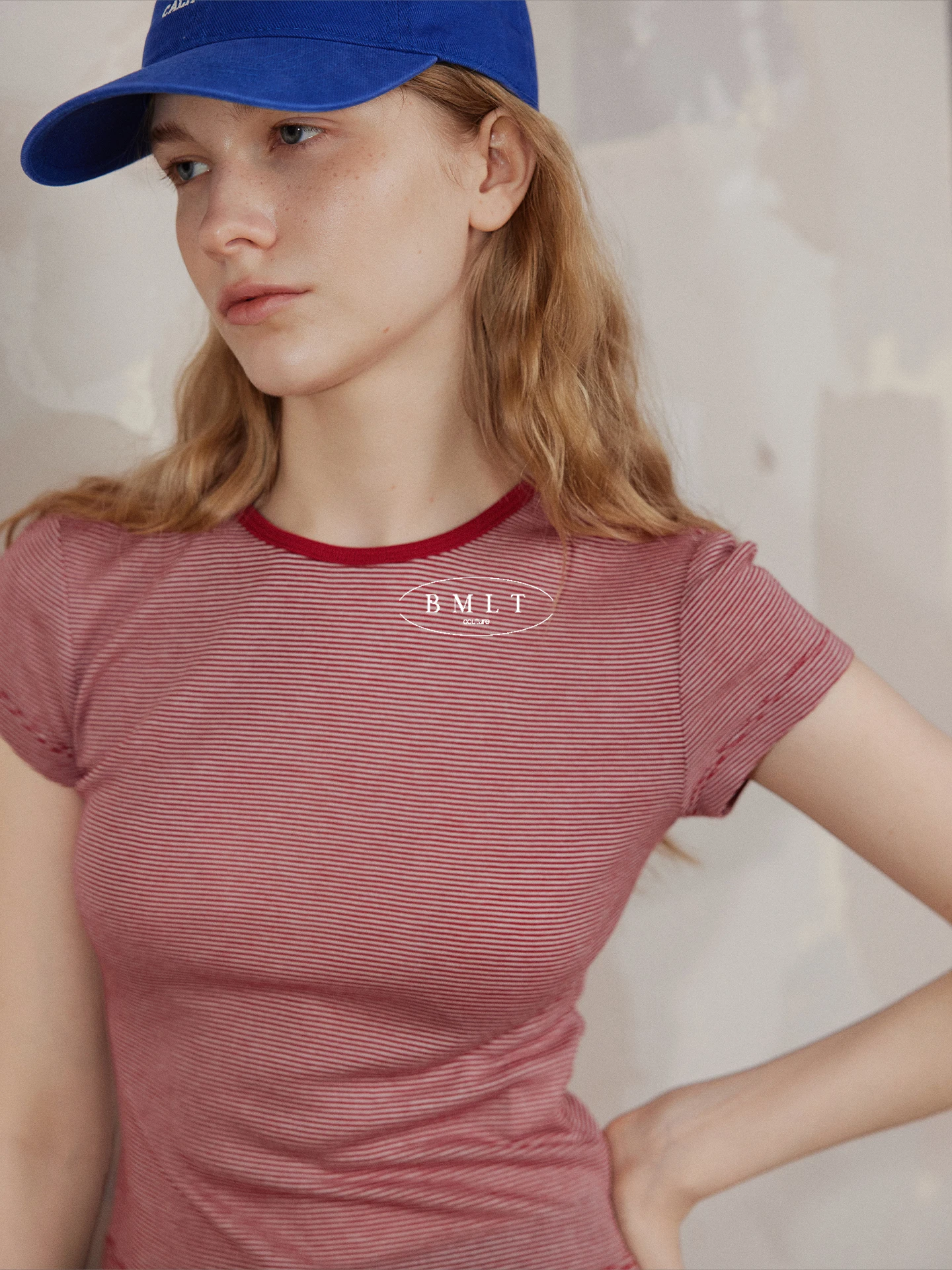 BMLT Stripe Wool Blend Short Sleeve T-Shirt round Neck Color Block Slim Fit Casual Style Women's Top Cool Sensation Fabric
BMLT Stripe Wool Blend Short Sleeve T-Shirt round Neck Color Block Slim Fit Casual Style Women's Top Cool Sensation Fabric