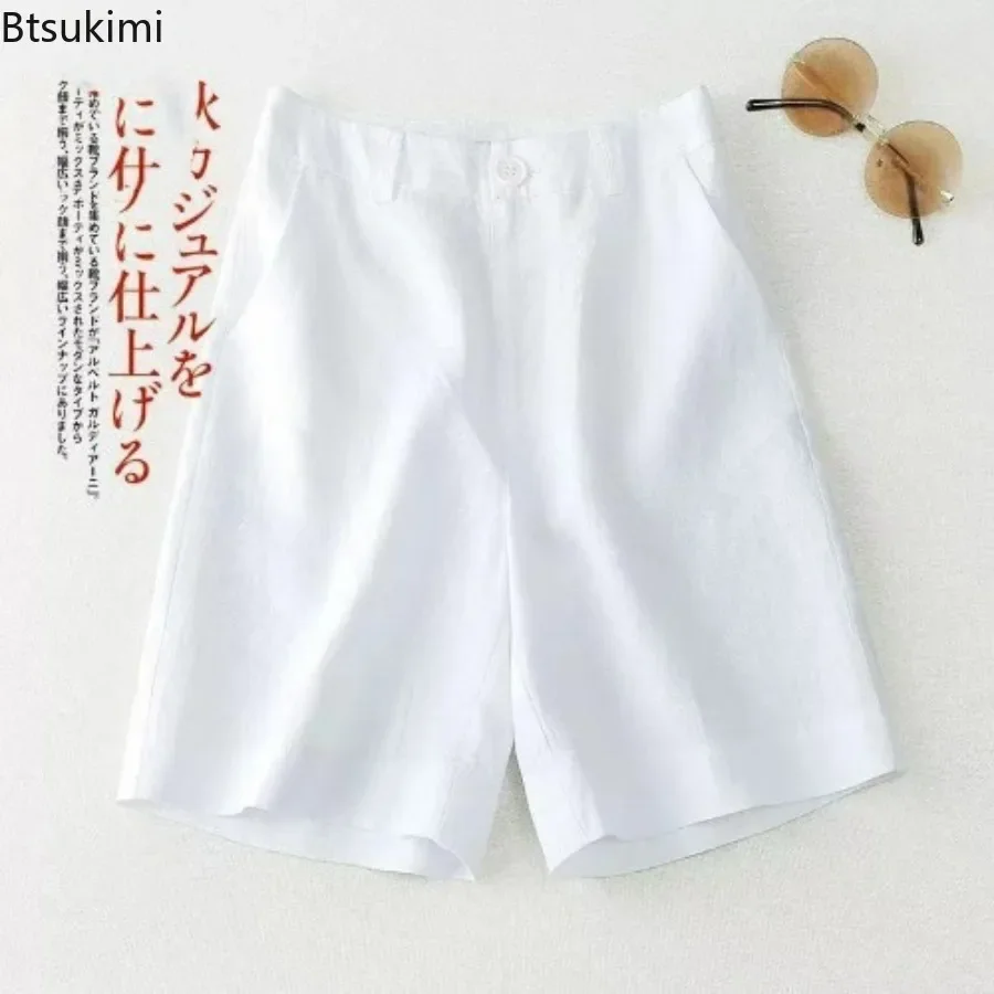 2024 Women's Casual Cotton Linen Shorts Solid Pocket Button High Waist Wide Leg Shorts Female Korean Straight Suit Shorts Women
2024 Women's Casual Cotton Linen Shorts Solid Pocket Button High Waist Wide Leg Shorts Female Korean Straight Suit Shorts Women