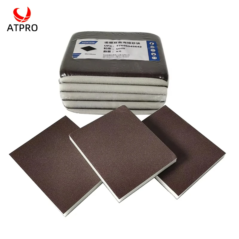 5pcs NORTON double-sided sponge sandpaper 240/400/600/800 particle size car sanding spray paint polishing square elastic sand
5pcs NORTON double-sided sponge sandpaper 240/400/600/800 particle size car sanding spray paint polishing square elastic sand