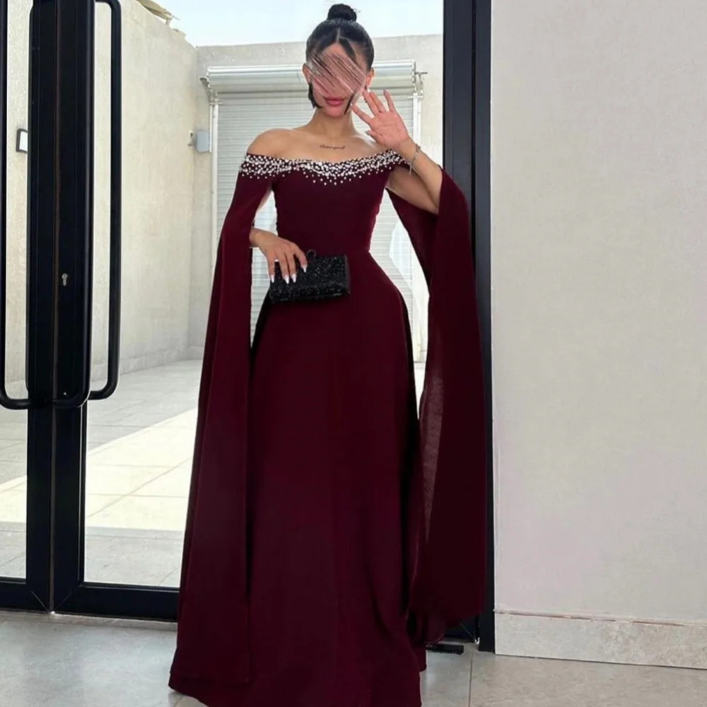 Customized Sexy Jersey A-line Off-the-shoulder Midi Dresses Prom Dresses Classic Exquisite Modern Style Pastrol Unisex Chinese S
Customized Sexy Jersey A-line Off-the-shoulder Midi Dresses Prom Dresses Classic Exquisite Modern Style Pastrol Unisex Chinese S