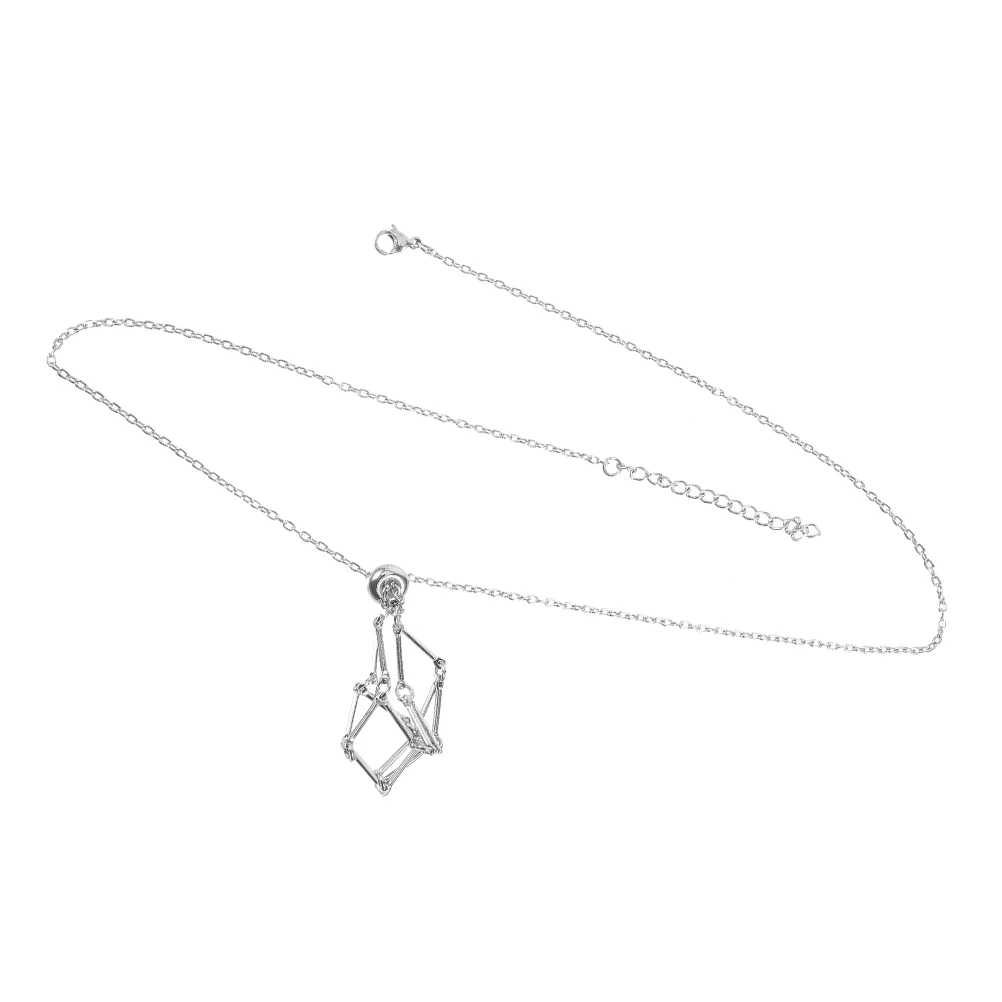 Crystal Cage Necklace Empty Stainless Steel Stone Holder Adjustable Chain Gemstone Cord Jewelry Mesh Net Pendant
Crystal Cage Necklace Empty Stainless Steel Stone Holder Adjustable Chain Gemstone Cord Jewelry Mesh Net Pendant