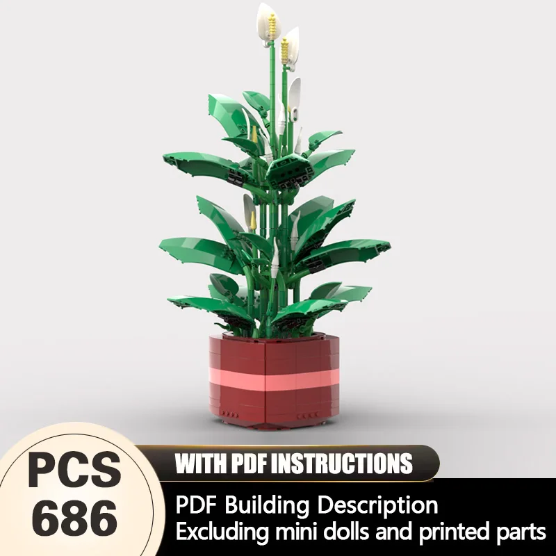 Creators Animal Series Model MOC Building Bricks Large Peace Lily Modular Technology Gifts Holiday Assemble Children Toys Suit
Creators Animal Series Model MOC Building Bricks Large Peace Lily Modular Technology Gifts Holiday Assemble Children Toys Suit