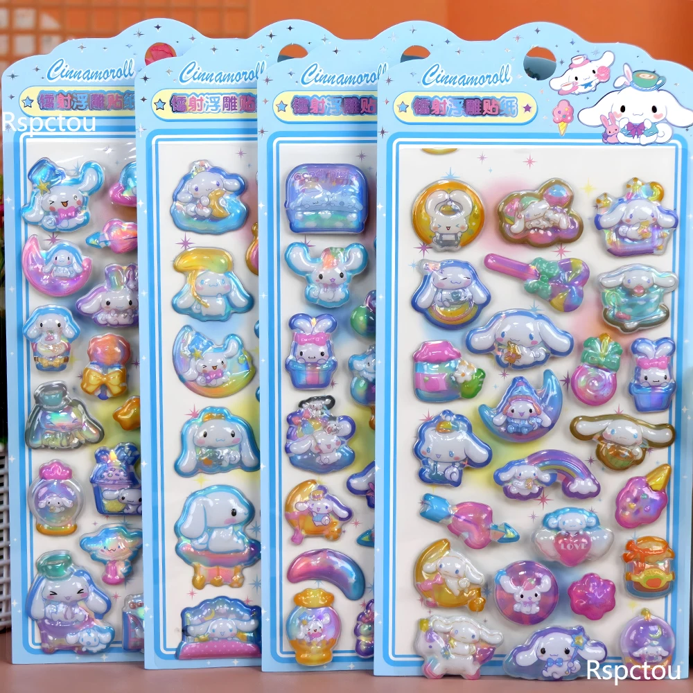 4pcs Cute Creative Cinnamoroll Bubble Stickers Cartoon Sanrio Decoration Sticker for Suitcase Phone Waterproof 3D Relief Sticker
4pcs Cute Creative Cinnamoroll Bubble Stickers Cartoon Sanrio Decoration Sticker for Suitcase Phone Waterproof 3D Relief Sticker