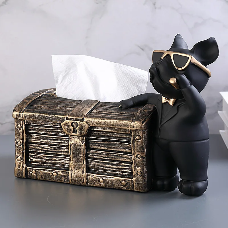 Cartoon Puppy Tissue Box High-grade Resin Animal Decoration Napkin Storage Living Room Multi-function Paper Home
Cartoon Puppy Tissue Box High-grade Resin Animal Decoration Napkin Storage Living Room Multi-function Paper Home