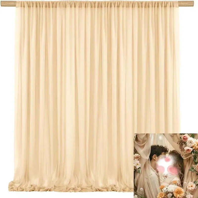 Gauze Curtains, Wedding Ceremony, Birthday Party Decoration, Stage Background, Gauze Curtains, Kindergarten Scene Curtains
Gauze Curtains, Wedding Ceremony, Birthday Party Decoration, Stage Background, Gauze Curtains, Kindergarten Scene Curtains