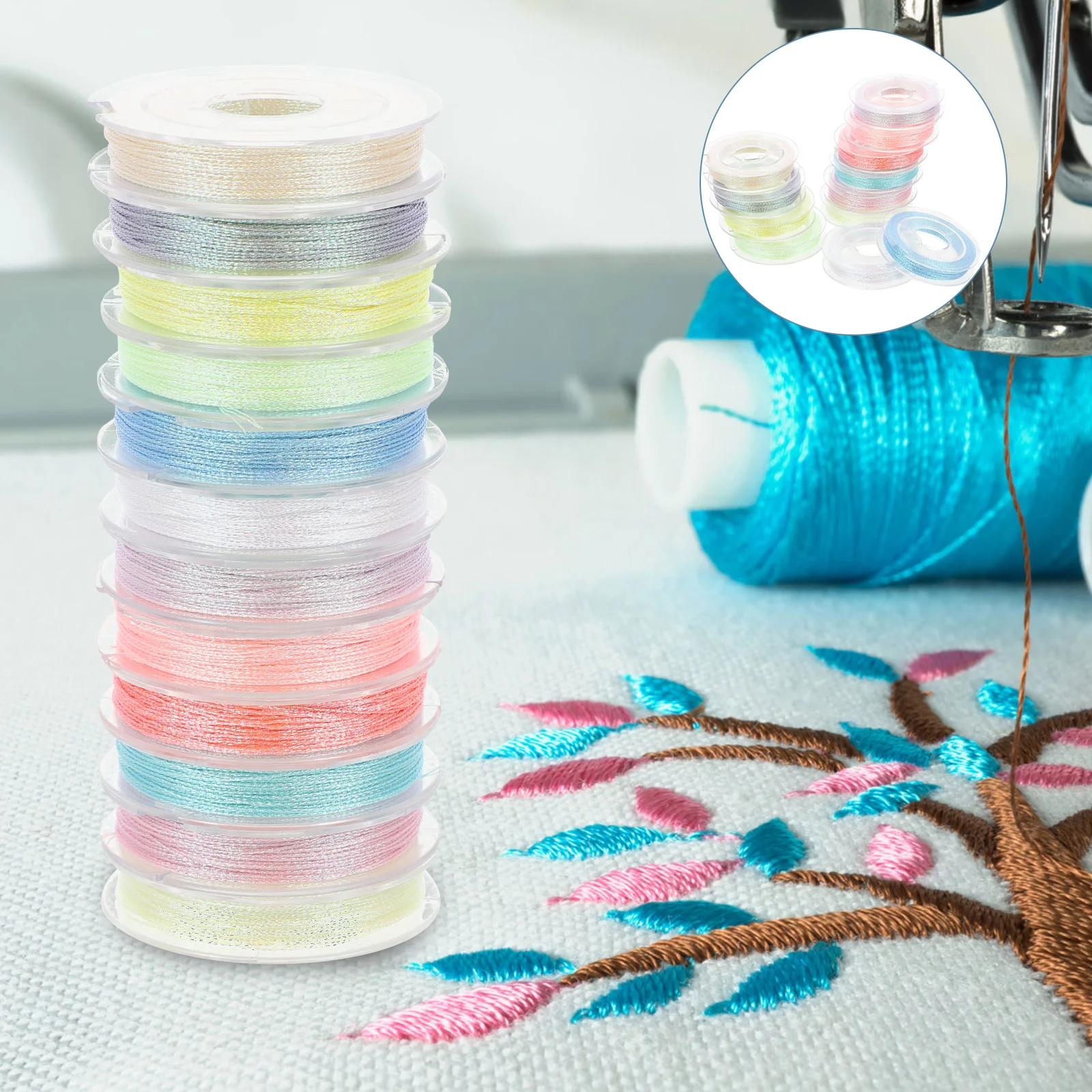 12 Rolls Wraps Night Light Embroidery DIY Threads to Weave Decorative Sewing Travel Simple Veil
12 Rolls Wraps Night Light Embroidery DIY Threads to Weave Decorative Sewing Travel Simple Veil