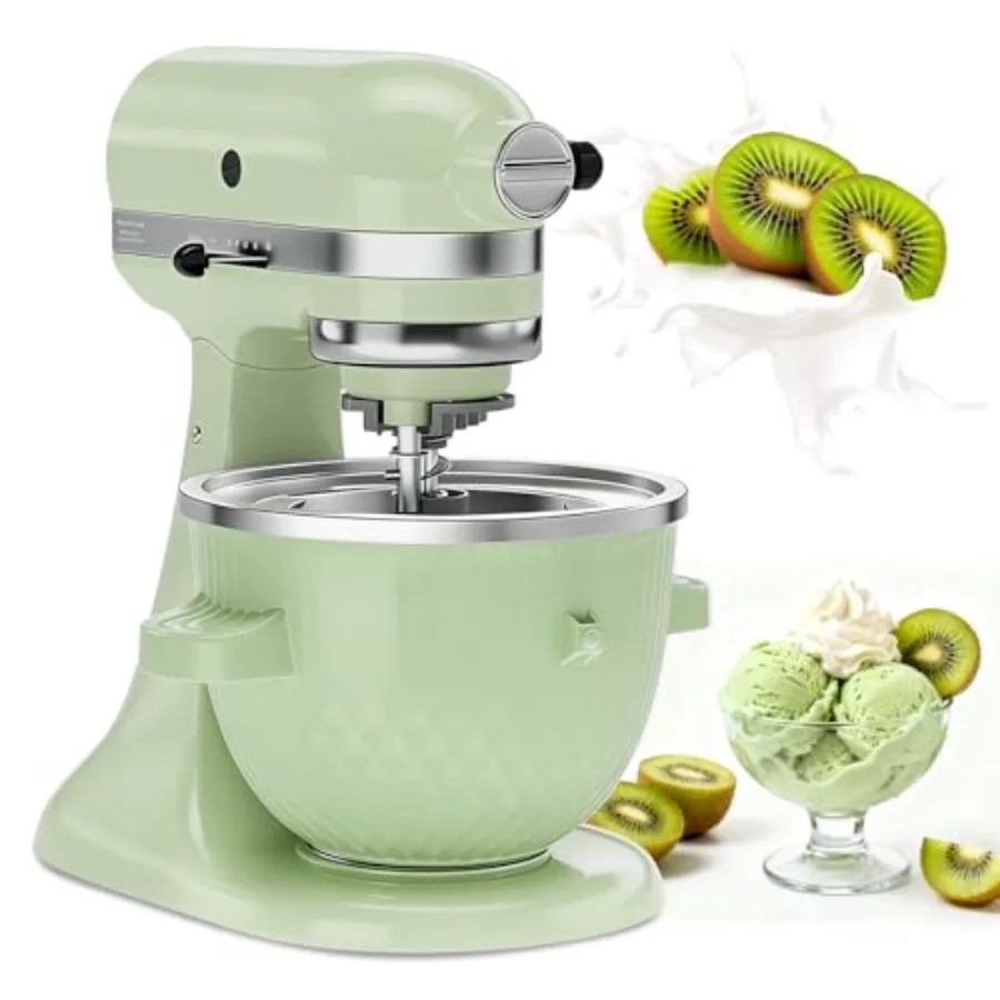 Ice Cream Maker Attachment for KitchenAid Stand Mixer, Ice Cream Bowl Fit for 4.5QT/ 5QT/ 6QT KitchenAid Stand Mixer, 2 Quart S
Ice Cream Maker Attachment for KitchenAid Stand Mixer, Ice Cream Bowl Fit for 4.5QT/ 5QT/ 6QT KitchenAid Stand Mixer, 2 Quart S