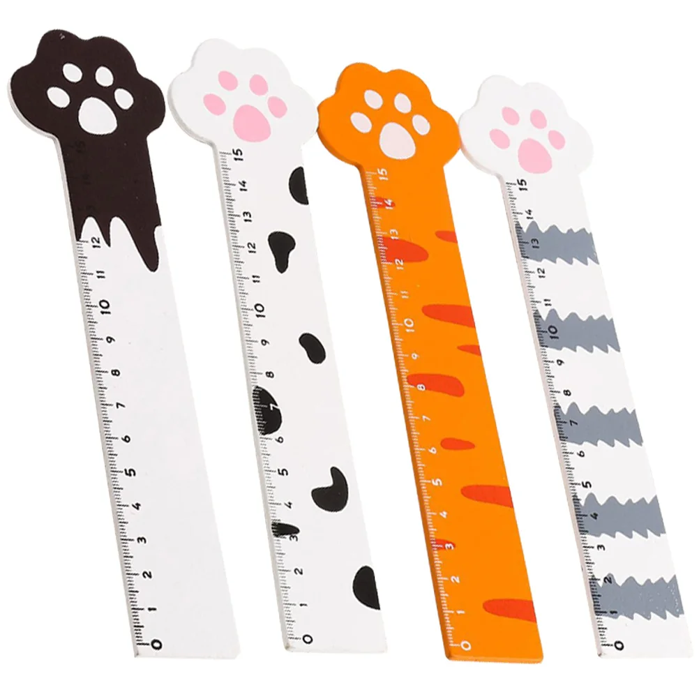 4pcs Claw Wood Rulers 15cm Cartoon Measuring Straight Student Kids Gift Portable Students Measuring Rulers School Office Tools
4pcs Claw Wood Rulers 15cm Cartoon Measuring Straight Student Kids Gift Portable Students Measuring Rulers School Office Tools