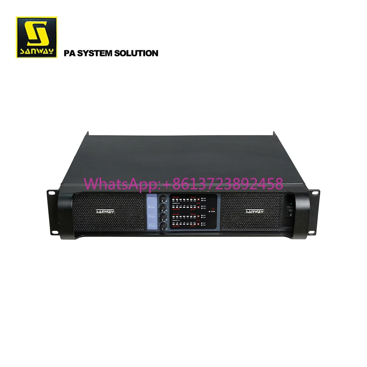 SA-6KQ 4-Channel 6000 Watts Class TD Professional Audio Amplifier Power Source for Subwoofer
SA-6KQ 4-Channel 6000 Watts Class TD Professional Audio Amplifier Power Source for Subwoofer