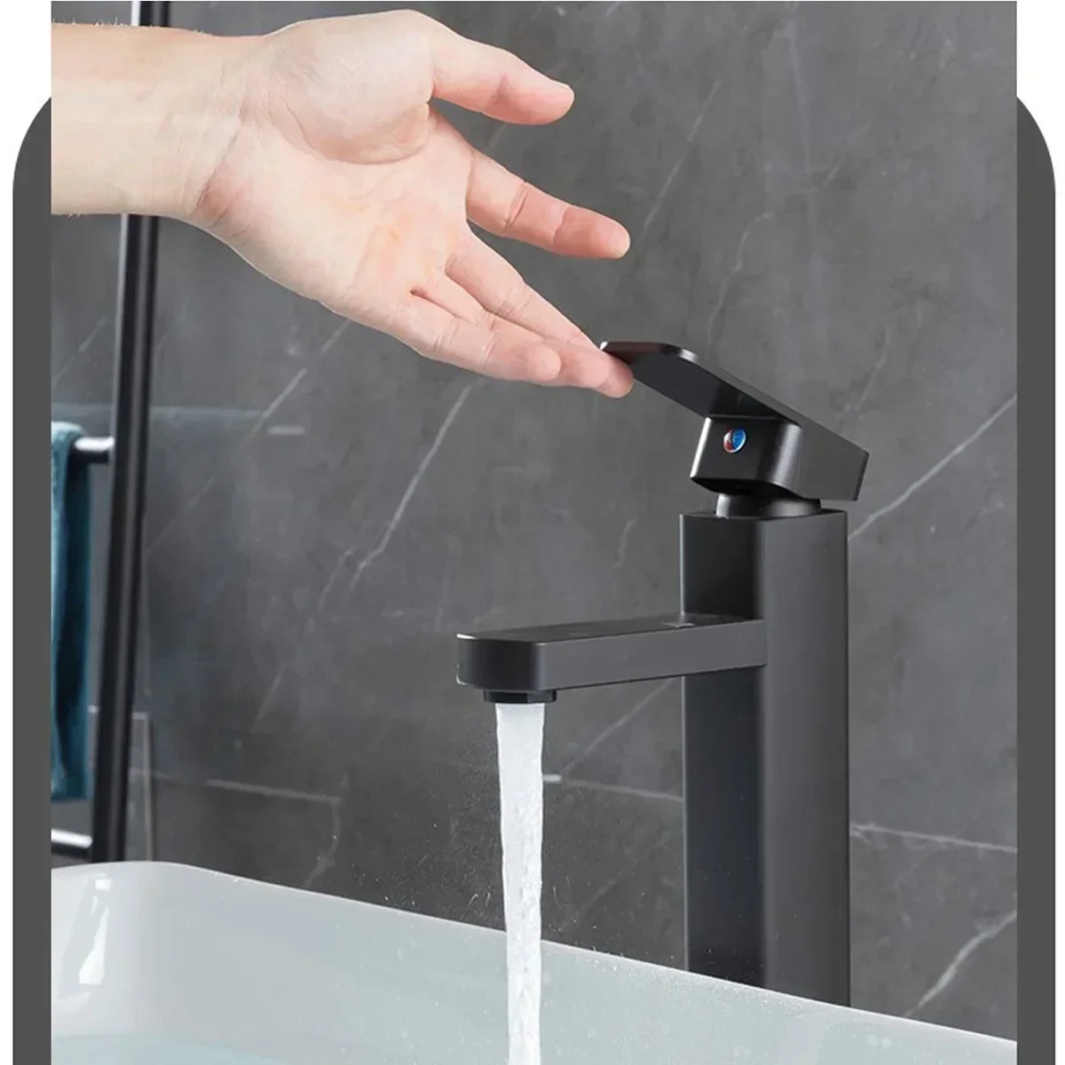Blac Bathroom Faucets Hot and Cold Mixer Faucets Vanity Bathroom Kitchen Deck Mounted Bathroom Sink Faucets
Blac Bathroom Faucets Hot and Cold Mixer Faucets Vanity Bathroom Kitchen Deck Mounted Bathroom Sink Faucets