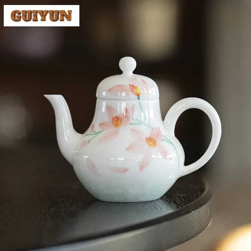 120ml Hand-painted Peach Blossom Jade Clay Teapot Japanese Tea Infuser Pot Tea Soaking Kettle With Filter Teaset Supplies gift
120ml Hand-painted Peach Blossom Jade Clay Teapot Japanese Tea Infuser Pot Tea Soaking Kettle With Filter Teaset Supplies gift