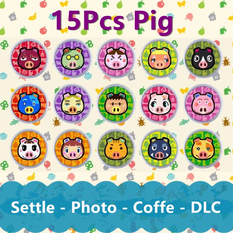 15Pcs Pig Various Amxbo Card Hot Game Animal Croxxing: New Horizons cute roles NS Switch Set Collect Mini NFC Round Cards
15Pcs Pig Various Amxbo Card Hot Game Animal Croxxing: New Horizons cute roles NS Switch Set Collect Mini NFC Round Cards