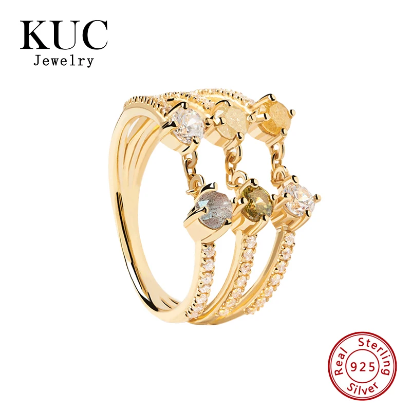 Luxurious and Exquisite Style Juno Ring 925 Sterling Silver Gold-plated Ring with 3 Bars and Gemstones Rings for Girls
Luxurious and Exquisite Style Juno Ring 925 Sterling Silver Gold-plated Ring with 3 Bars and Gemstones Rings for Girls
