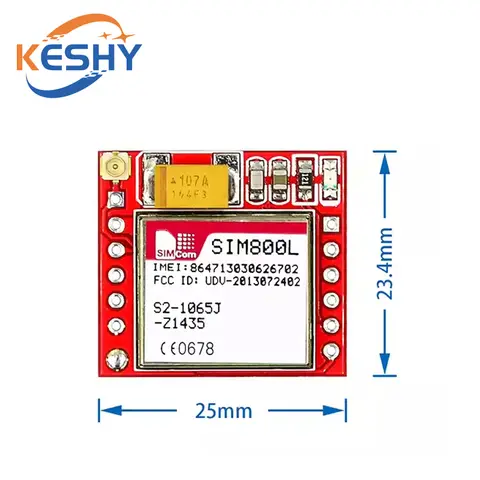 Le plus petit SIM800L GStore S 101Tech Micro EpiCard Core Board facades-band TTL Serial Port