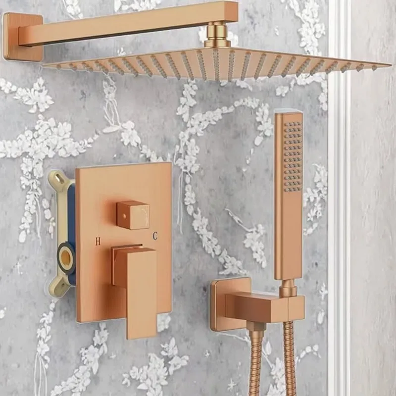 Modern Bathroom System High Pressure Rain Shower Head Handheld Mixer Valve Pressure Balance Trim Kit Stylish Bath Shower Faucets
Modern Bathroom System High Pressure Rain Shower Head Handheld Mixer Valve Pressure Balance Trim Kit Stylish Bath Shower Faucets