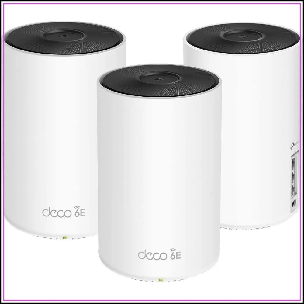 Wi-Fi 6E Tri-Band Whole-Home Mesh System, 3-Pack (Renewed)
Wi-Fi 6E Tri-Band Whole-Home Mesh System, 3-Pack (Renewed)