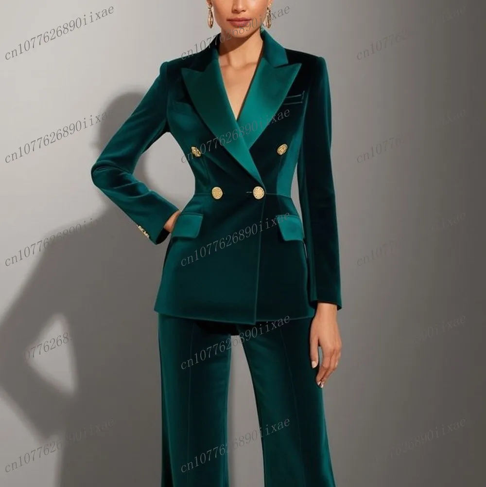 New Velvet Women Suits Lady Business Office Tuxedos Mother Wedding Party Formal Ladies Costume 2 Piece Set Jacket Pants
New Velvet Women Suits Lady Business Office Tuxedos Mother Wedding Party Formal Ladies Costume 2 Piece Set Jacket Pants