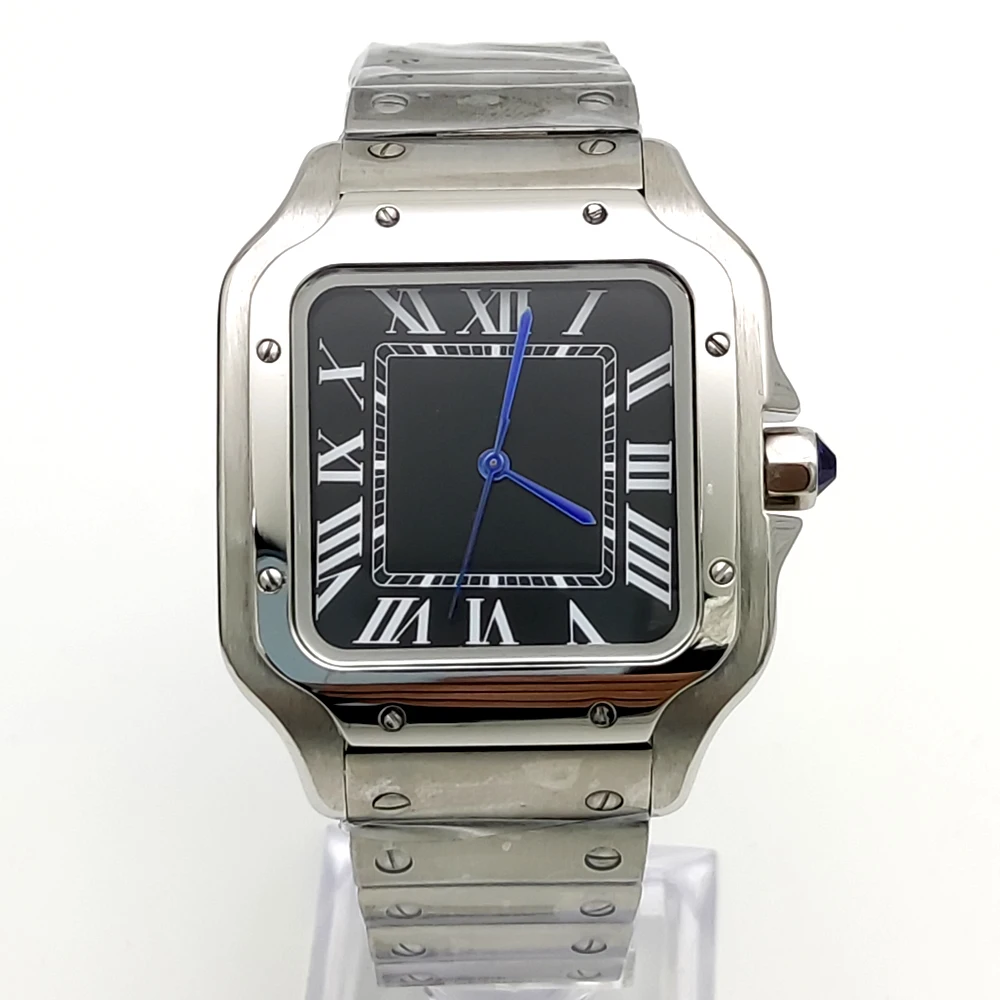 NH35 movement men's watch clock waterproof luxury 38mm square mechanical watch automatic stainless steel strap
NH35 movement men's watch clock waterproof luxury 38mm square mechanical watch automatic stainless steel strap