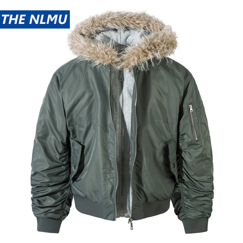 Зимняя тактическая куртка-бомбер 925, парка, мужская утепленная теплая куртка пилота ВВС, стеганые пальто, парки с меховым капюшоном для мужчин 
Зимняя тактическая куртка-бомбер 925, парка, мужская утепленная теплая куртка пилота ВВС, стеганые пальто, парки с меховым капюшоном для мужчин