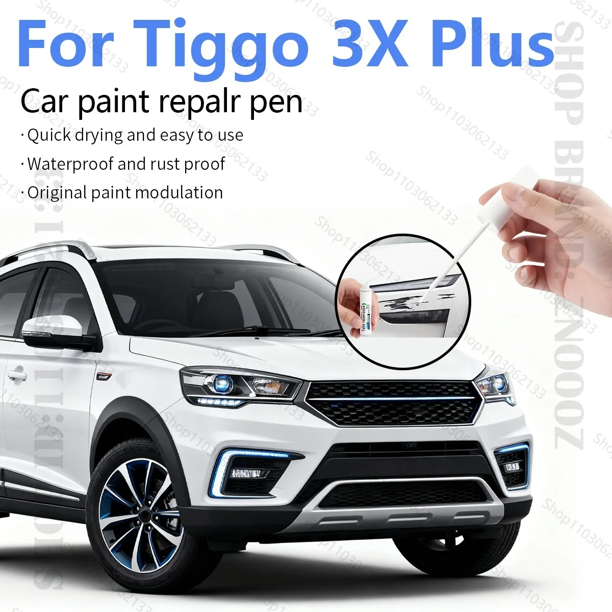Ручка для ремонта краски, средство для удаления царапин, автоаксессуары «сделай сам», для 2018-2025 Chery Tiggo 3X 3X Plus T1X, черный, белый, красный 
Ручка для ремонта краски, средство для удаления царапин, автоаксессуары «сделай сам», для 2018-2025 Chery Tiggo 3X 3X Plus T1X, черный, белый, красный