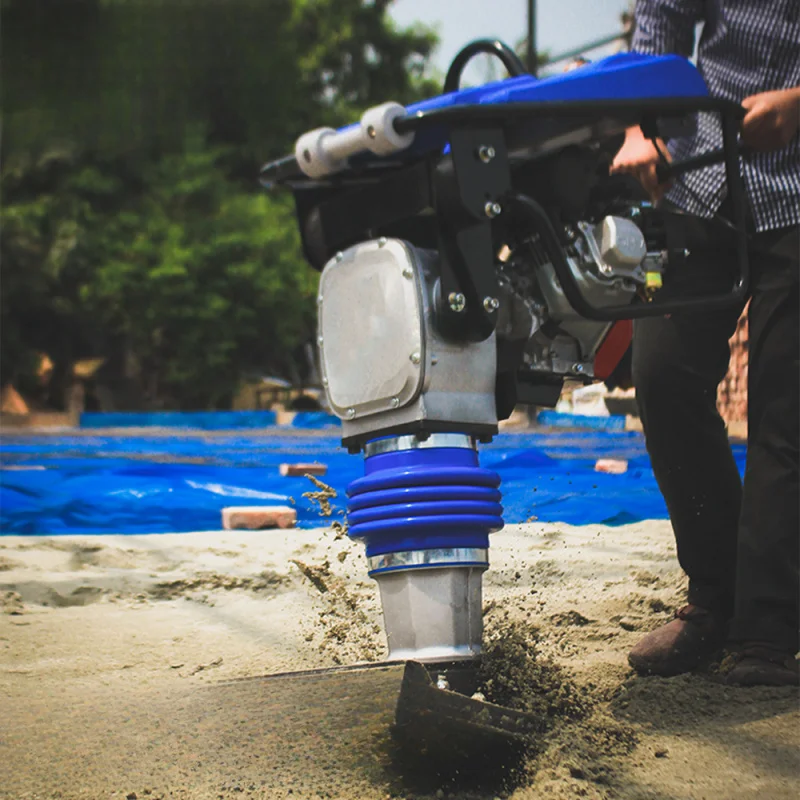 Compact Engine Impact Tamping Rammer for Road Construction with 5.5-6.5HP Motor
Compact Engine Impact Tamping Rammer for Road Construction with 5.5-6.5HP Motor