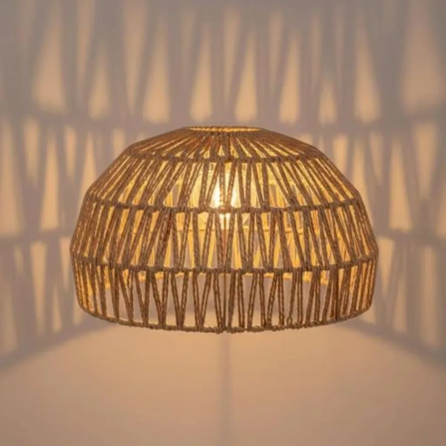 Rattan Lamp Shade Boho Pendant Light Shade Replacement Wicker Texture Cover for Chandelier Hanging Lights Kitchen Island and Di
Rattan Lamp Shade Boho Pendant Light Shade Replacement Wicker Texture Cover for Chandelier Hanging Lights Kitchen Island and Di