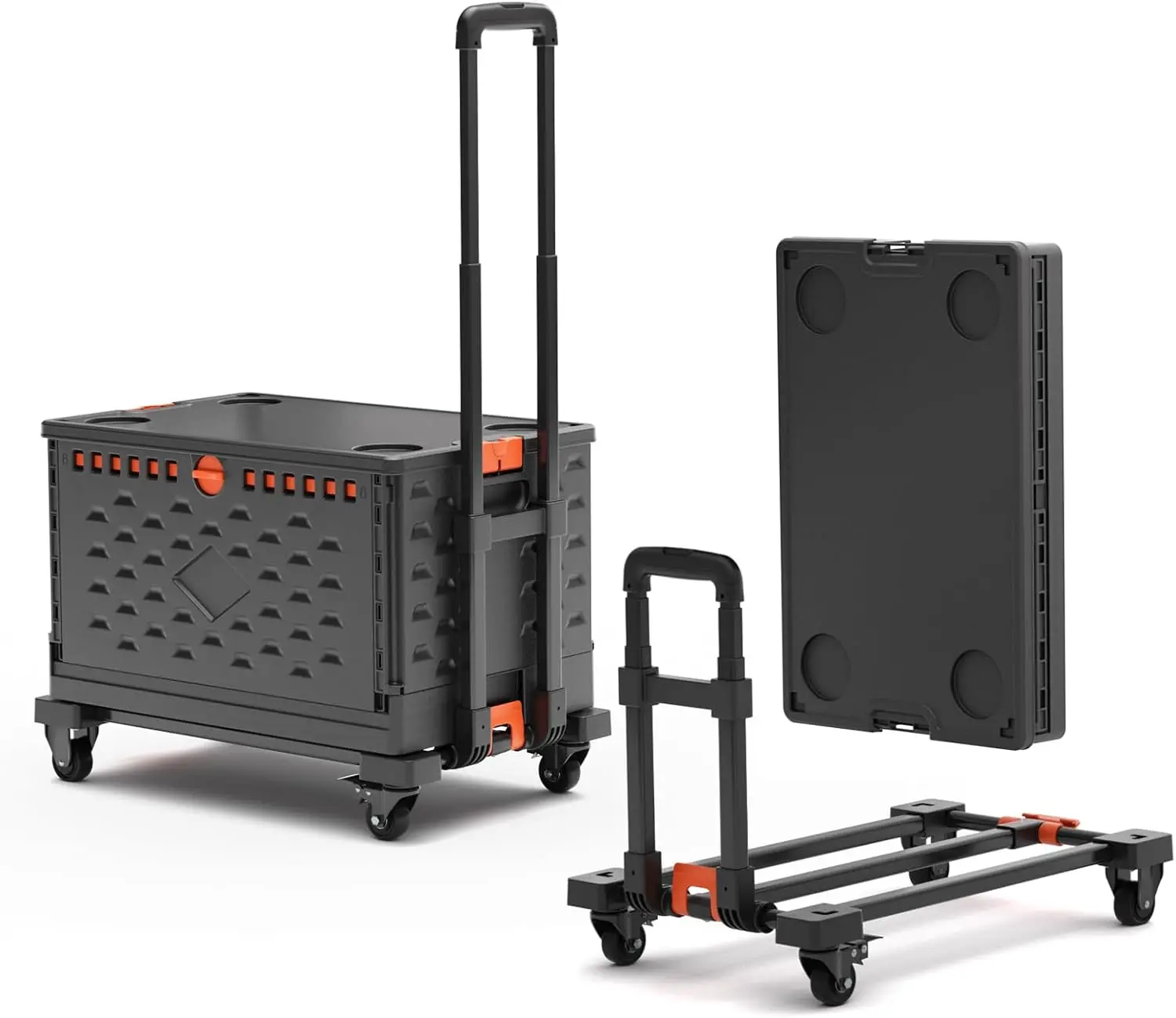 2 in 1 Folding Hand Truck Dolly Cart with Basket Collapsible Portable Hand Truck 330LBS Capacity, Telescoping Handle, Heavy Duty
2 in 1 Folding Hand Truck Dolly Cart with Basket Collapsible Portable Hand Truck 330LBS Capacity, Telescoping Handle, Heavy Duty