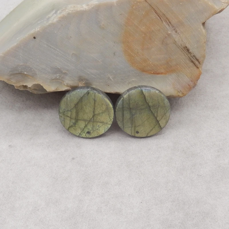 Natural Stone Labradorite round Earring Beads 23x3mm Fashion Jewelry Accessories for Women 6.8g
Natural Stone Labradorite round Earring Beads 23x3mm Fashion Jewelry Accessories for Women 6.8g