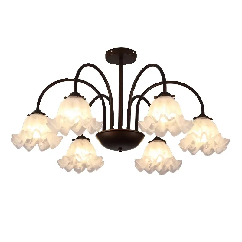 American living room retro pastoral creative Internet celebrity lily of the valley flower hall main light
American living room retro pastoral creative Internet celebrity lily of the valley flower hall main light
