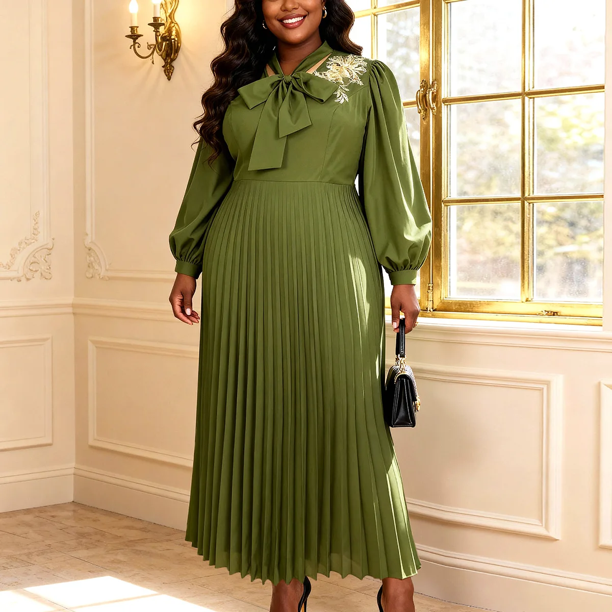 Элегантные африканские платья-дашики больших размеров L-4XL для женщин, весна 2026, с длинным рукавом, V-образным вырезом, из полиэстера, плиссированные, длинные макси-платья
Элегантные африканские платья-дашики больших размеров L-4XL для женщин, весна 2026, с длинным рукавом, V-образным вырезом, из полиэстера, плиссированные, длинные макси-платья