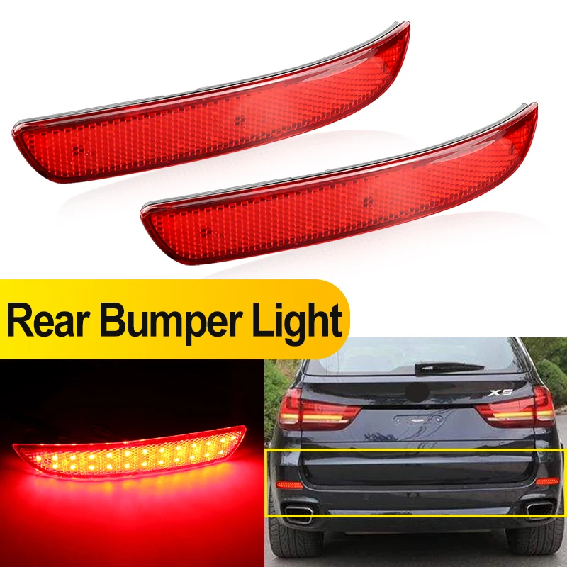 2PCS Rear Bumper Led Lamp For BMW E70 X5 2007 2008 2009 2010 Smoked/Red Rear Bumper Reflector Led Tail Brake Signal Lights 12V
2PCS Rear Bumper Led Lamp For BMW E70 X5 2007 2008 2009 2010 Smoked/Red Rear Bumper Reflector Led Tail Brake Signal Lights 12V