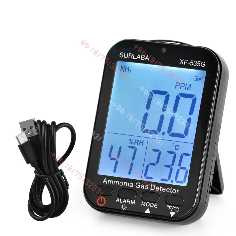 Ammonia Detector, NH3 Leak Alert with Sound and Light Alarm, Portable Indoor Air Quality Meter, 0-100ppm Range
Ammonia Detector, NH3 Leak Alert with Sound and Light Alarm, Portable Indoor Air Quality Meter, 0-100ppm Range