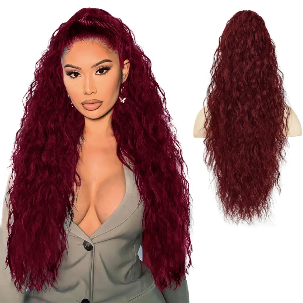 Long Curly Wavy Ponytail Hair Extension for Women Natural Synthetic Drawstring Ponytail Hairpieces Fake Pony Tail
Long Curly Wavy Ponytail Hair Extension for Women Natural Synthetic Drawstring Ponytail Hairpieces Fake Pony Tail