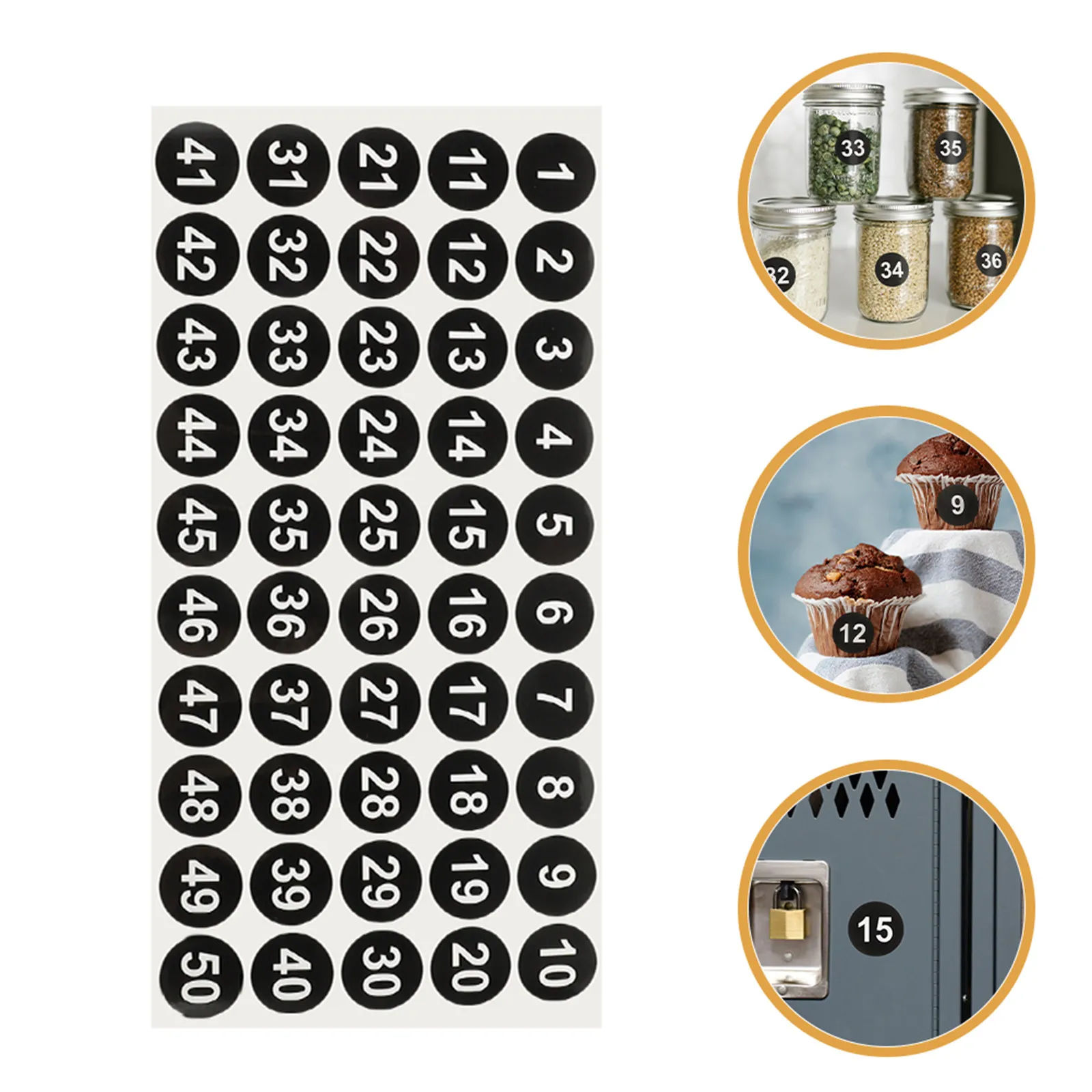5 Sheets Round Digital Number Stickers 1-50 Waterproof Self-Adhesive Classification Labels for Clothing Shoes Hats Office
5 Sheets Round Digital Number Stickers 1-50 Waterproof Self-Adhesive Classification Labels for Clothing Shoes Hats Office