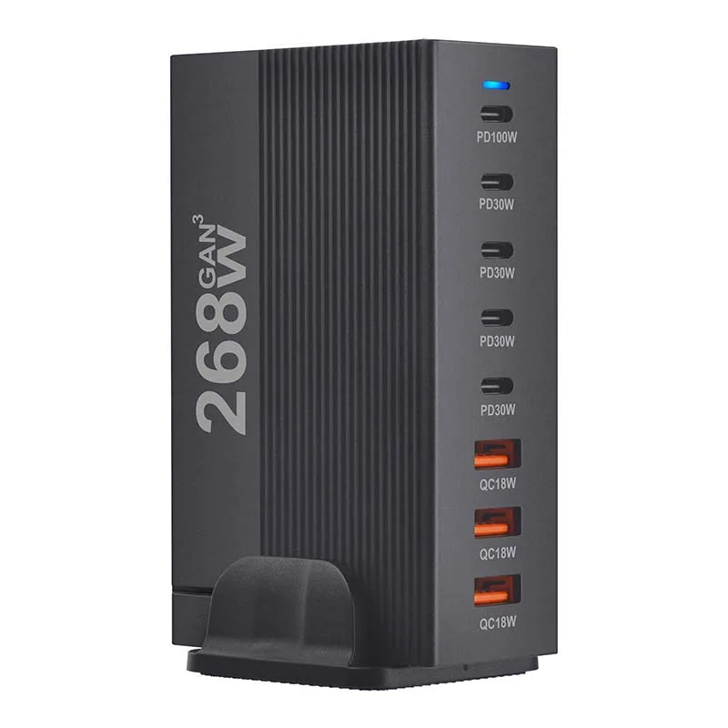 Luxmoc 268W GaN Супербыстрое зарядное устройство Многопортовое настольное зарядное устройство 5C3A USB Type-C PD 100W 30W QC 18W Зарядное устройство высокой мощности с прямой зарядкой
Luxmoc 268W GaN Супербыстрое зарядное устройство Многопортовое настольное зарядное устройство 5C3A USB Type-C PD 100W 30W QC 18W Зарядное устройство высокой мощности с прямой зарядкой
