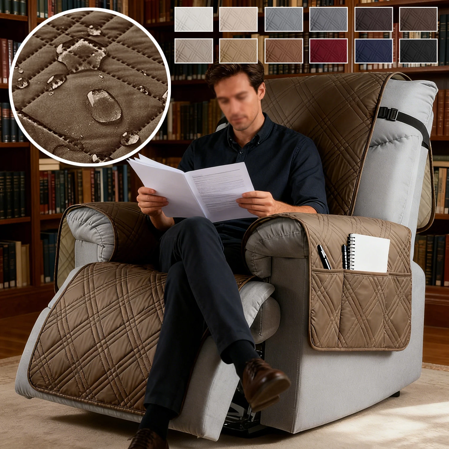 1PC Recliner Sofa Cover Solid Color Anti-Slip Chair Covers Anti-wear Armchair Slipcovers Furniture Protector for Dogs Pets Kid
1PC Recliner Sofa Cover Solid Color Anti-Slip Chair Covers Anti-wear Armchair Slipcovers Furniture Protector for Dogs Pets Kid