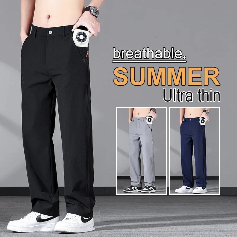 Men's High Quality Nylon Loose Straight Wide Leg Pants Autumn Winter Comfortable Breathable Wrinkle Resistant Casual Trousers
Men's High Quality Nylon Loose Straight Wide Leg Pants Autumn Winter Comfortable Breathable Wrinkle Resistant Casual Trousers