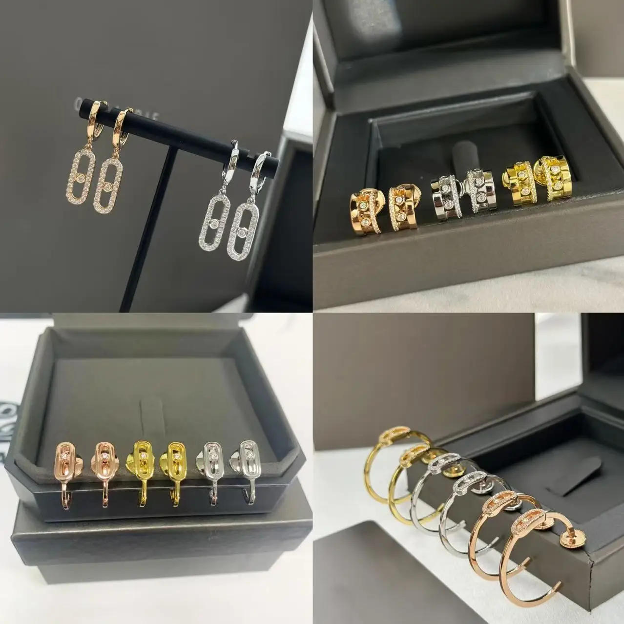 S925 high-end jewelry women's earring collection, with a variety of earrings in different shapes to choose from, holiday gifts
S925 high-end jewelry women's earring collection, with a variety of earrings in different shapes to choose from, holiday gifts