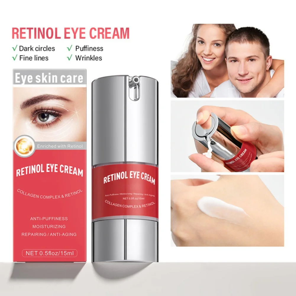 15ml Retinol Eye Creams Reduce Puffiness Dark Cricles Wrinkle Smooth Hydrating Dry Cracked Beauty Health Collagen Moisturizing
15ml Retinol Eye Creams Reduce Puffiness Dark Cricles Wrinkle Smooth Hydrating Dry Cracked Beauty Health Collagen Moisturizing