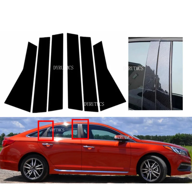 6Pcs Glossy Black Door Pillar Posts Side Trim Fit For Hyundai Sonata 2015 2016 2017 2018 2019 Window Cover Sticker Silver Carbon
6Pcs Glossy Black Door Pillar Posts Side Trim Fit For Hyundai Sonata 2015 2016 2017 2018 2019 Window Cover Sticker Silver Carbon