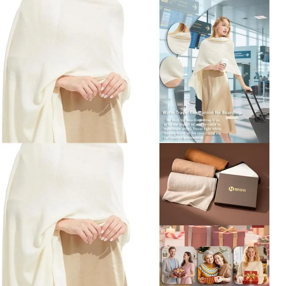 Women's All-Season Cashmere Blend Shawl & Wrap, Large Pashmina Travel Blanket
Women's All-Season Cashmere Blend Shawl & Wrap, Large Pashmina Travel Blanket