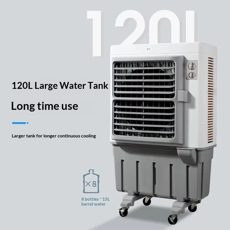 New Mobile 120L Air Cooler with Quick Cooling Strong Wind Energy Saving for Commercial Industrial Household Large Rooms
New Mobile 120L Air Cooler with Quick Cooling Strong Wind Energy Saving for Commercial Industrial Household Large Rooms