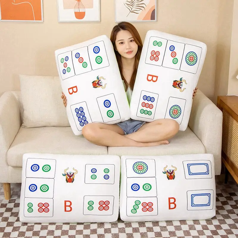 60cm Funny Chinese Mahjong Game Plush Toys Pillow Cushion Mat Stuffed Doll Funny Adults Birthday Gifts Home Room Sofa Decor
60cm Funny Chinese Mahjong Game Plush Toys Pillow Cushion Mat Stuffed Doll Funny Adults Birthday Gifts Home Room Sofa Decor
