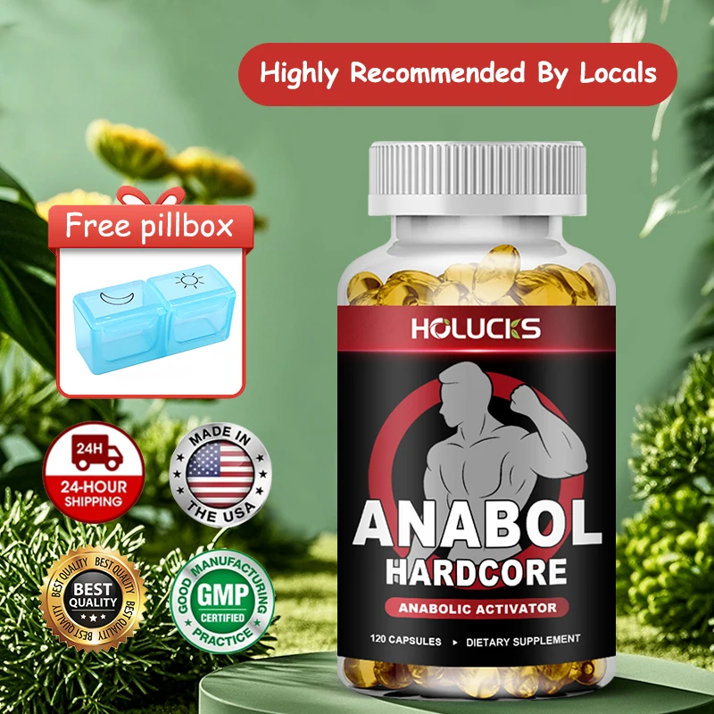 HOLUCKS Premium Anabol Muscle Capsules, Support Muscle Function, Stamina, Strength & Steady Body Condition for Regular Athletes
HOLUCKS Premium Anabol Muscle Capsules, Support Muscle Function, Stamina, Strength & Steady Body Condition for Regular Athletes
